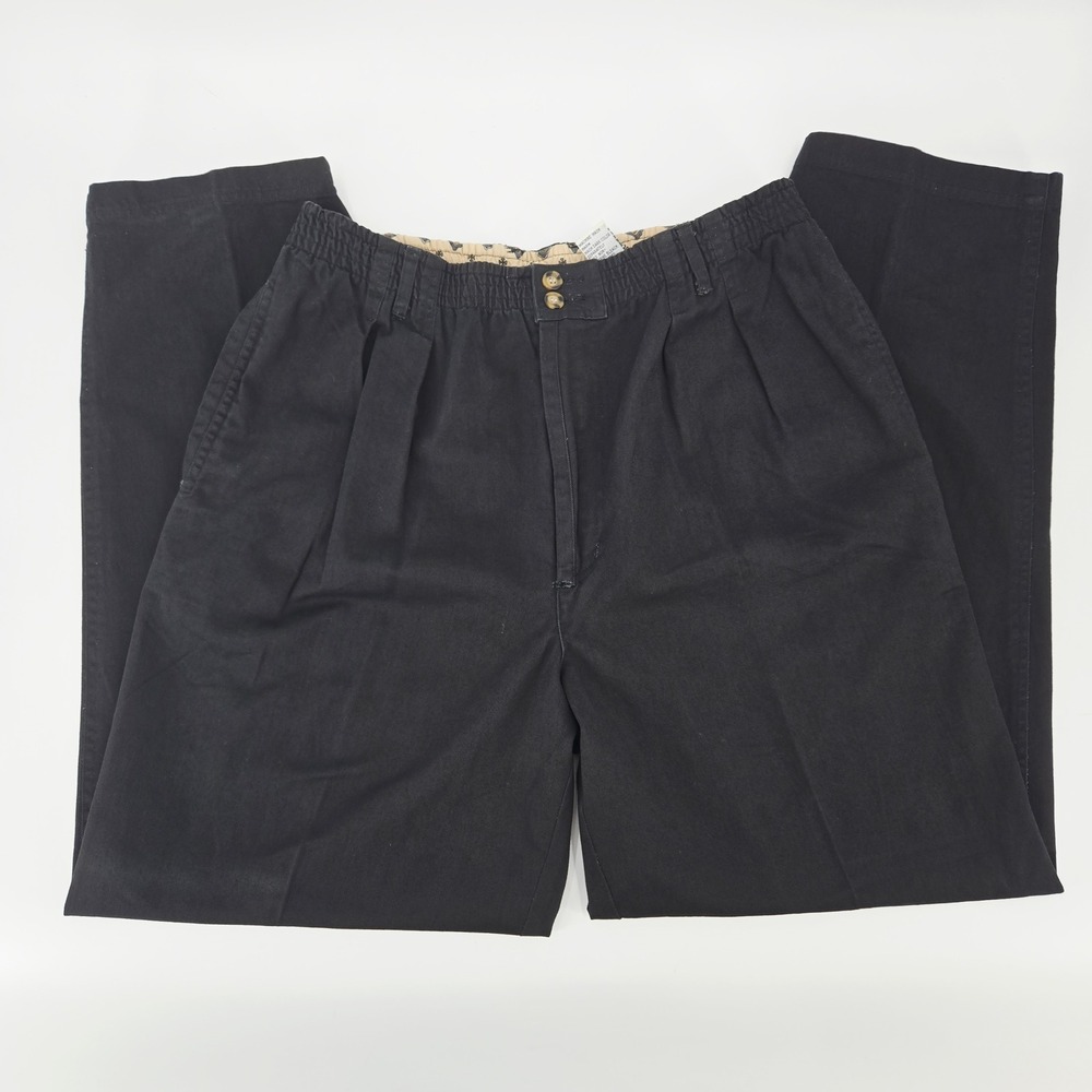 Jason Daniels Vintage Y2K Black Pleated Gorpcore Trousers Dad Core Large 36-38